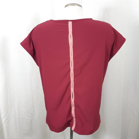 Helly Hansen Shirt Womens Large Pink Top Workout Athletic Gym Casual Athleisure - Picture 2 of 5